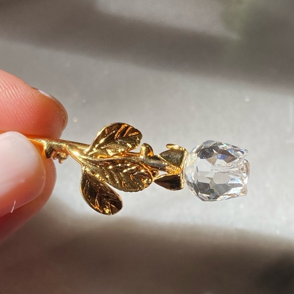 𝅺swarovski gold tone rose pink - Picture 16 of 17